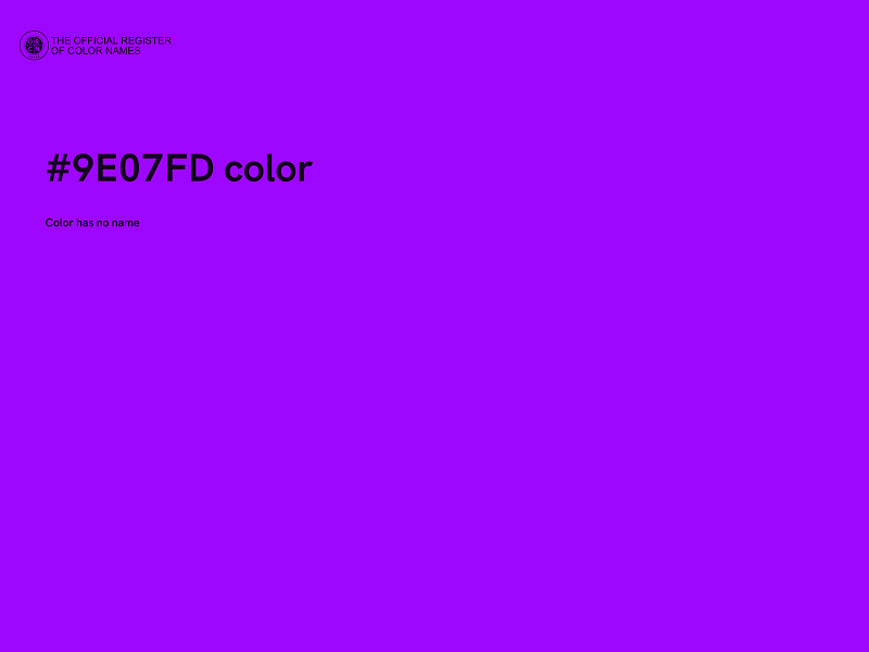 #9E07FD color image