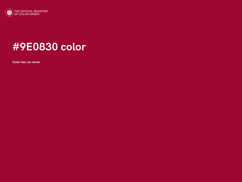 #9E0830 color image