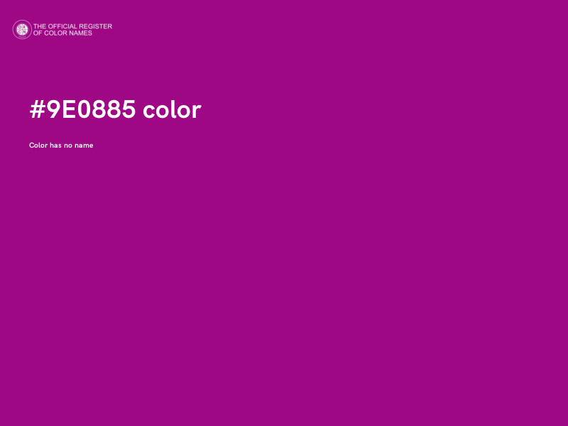 #9E0885 color image