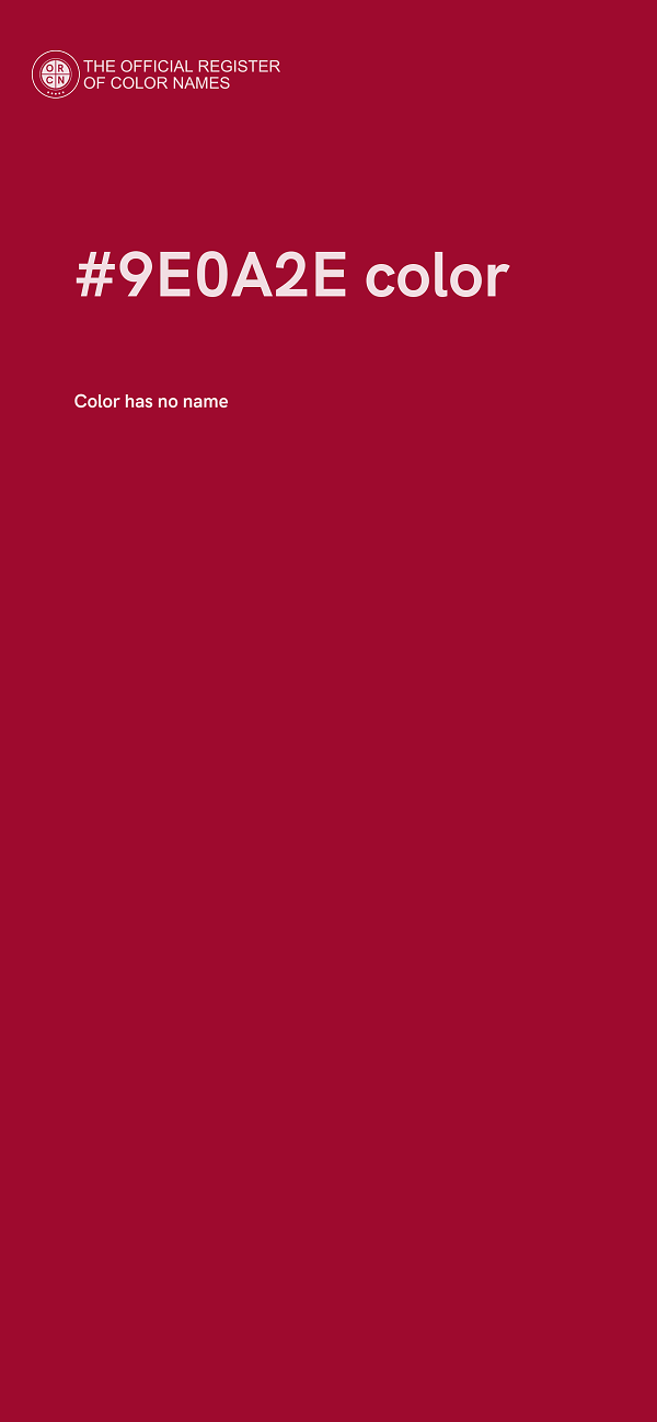 #9E0A2E color image