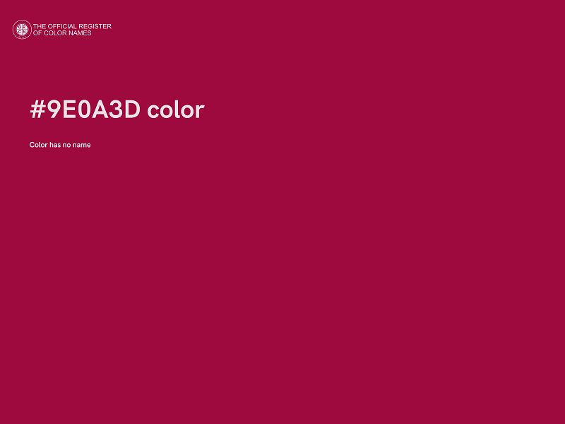 #9E0A3D color image