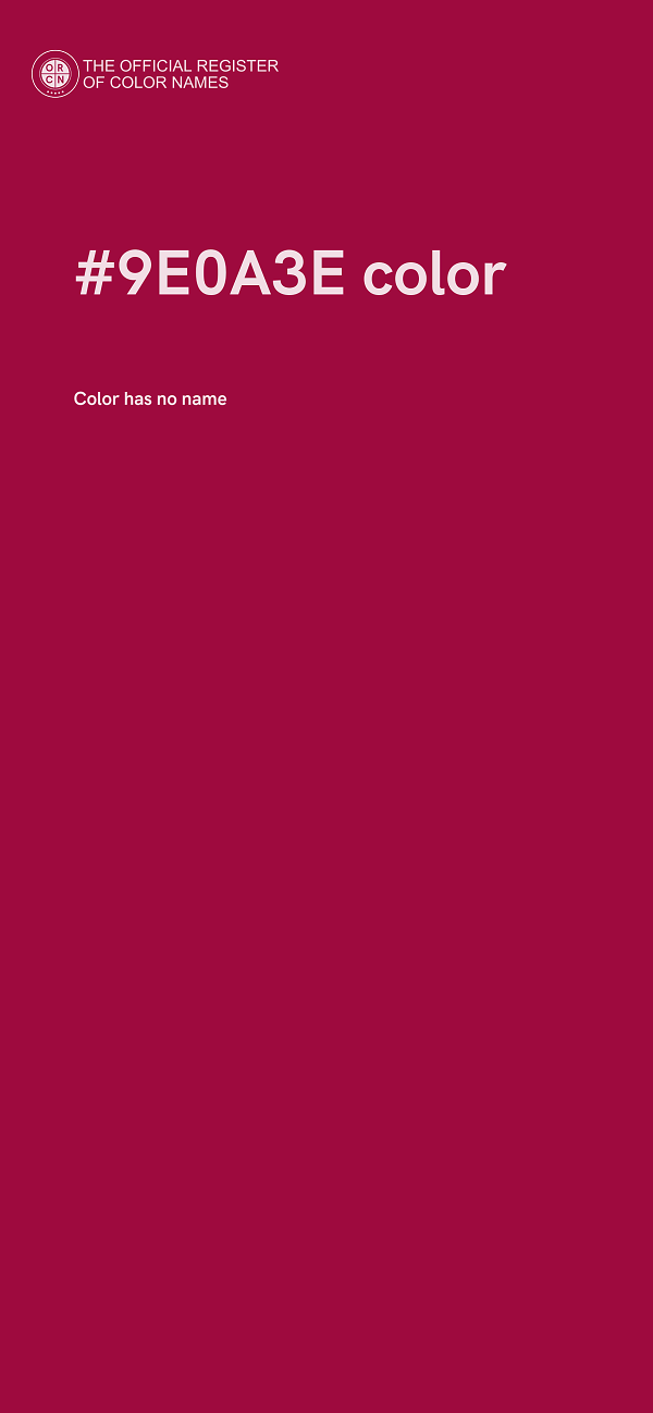 #9E0A3E color image