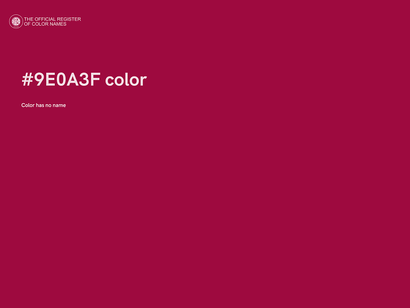 #9E0A3F color image