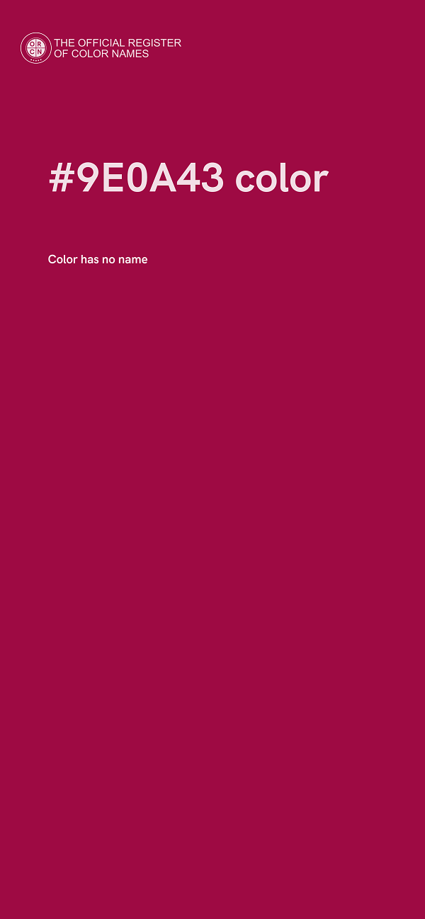 #9E0A43 color image