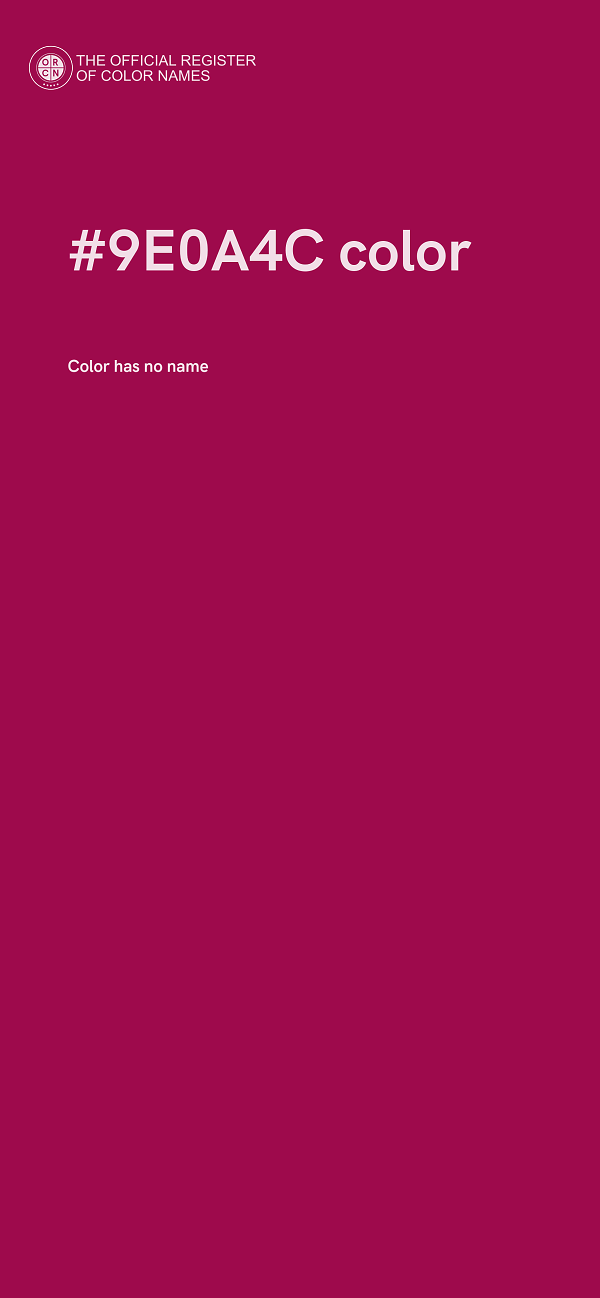 #9E0A4C color image
