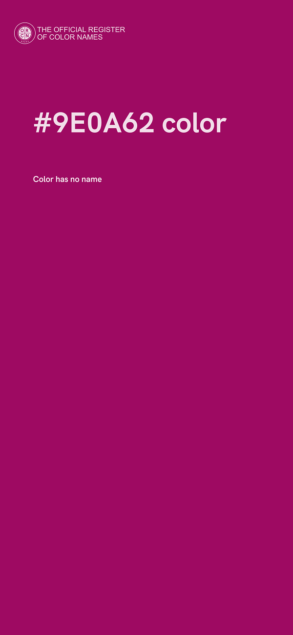 #9E0A62 color image