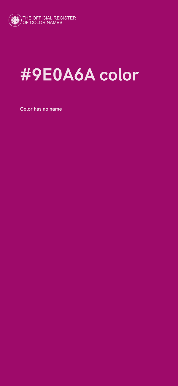 #9E0A6A color image