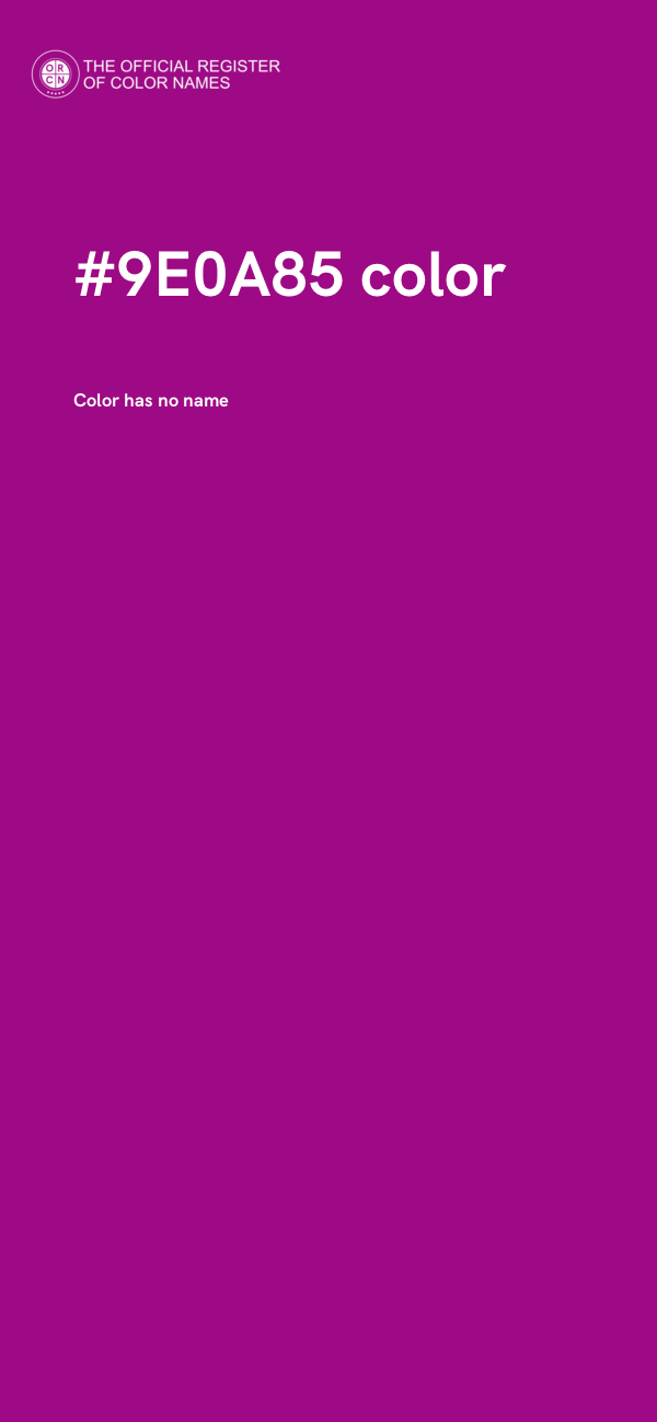 #9E0A85 color image