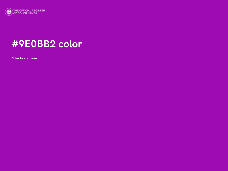 #9E0BB2 color image