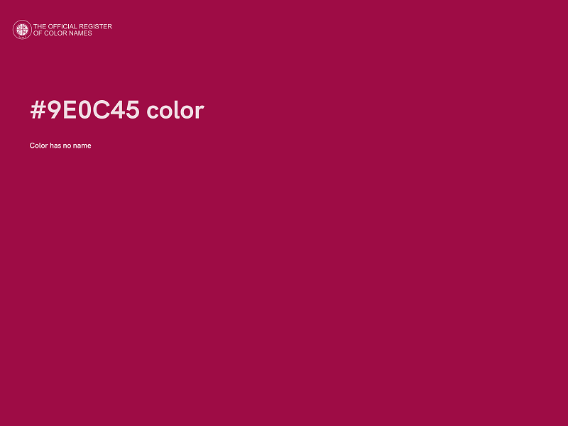 #9E0C45 color image