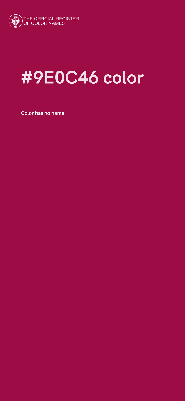 #9E0C46 color image