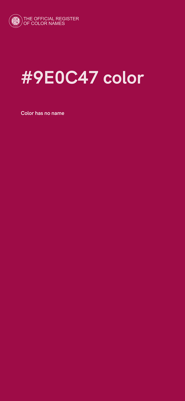 #9E0C47 color image