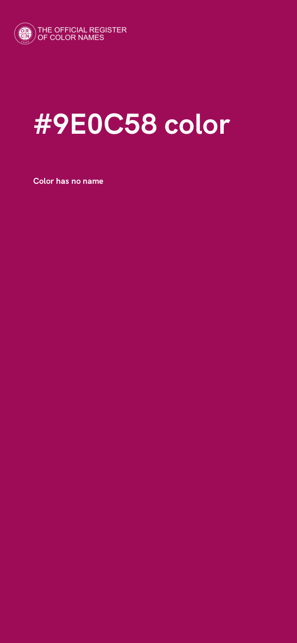 #9E0C58 color image