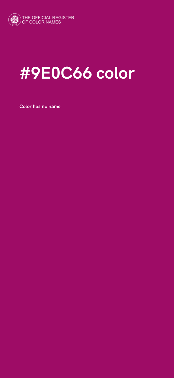 #9E0C66 color image
