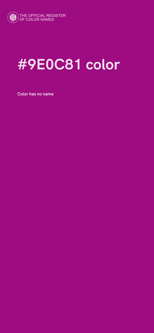 #9E0C81 color image