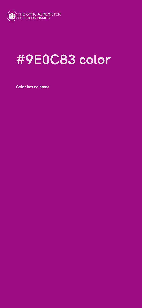 #9E0C83 color image