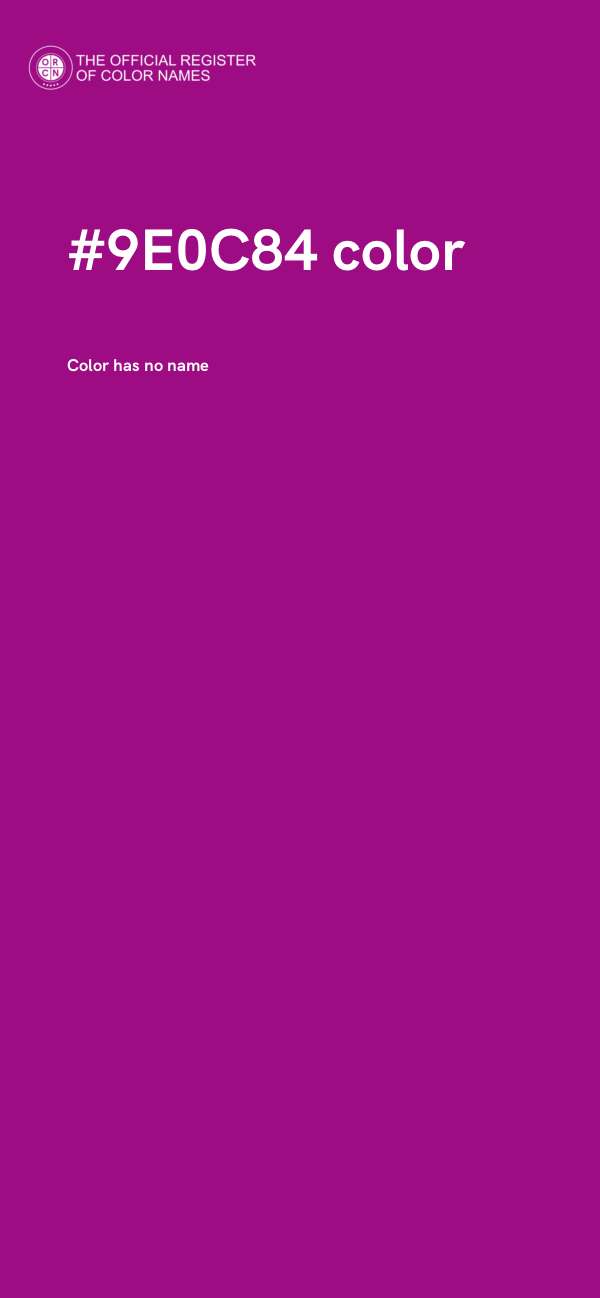 #9E0C84 color image