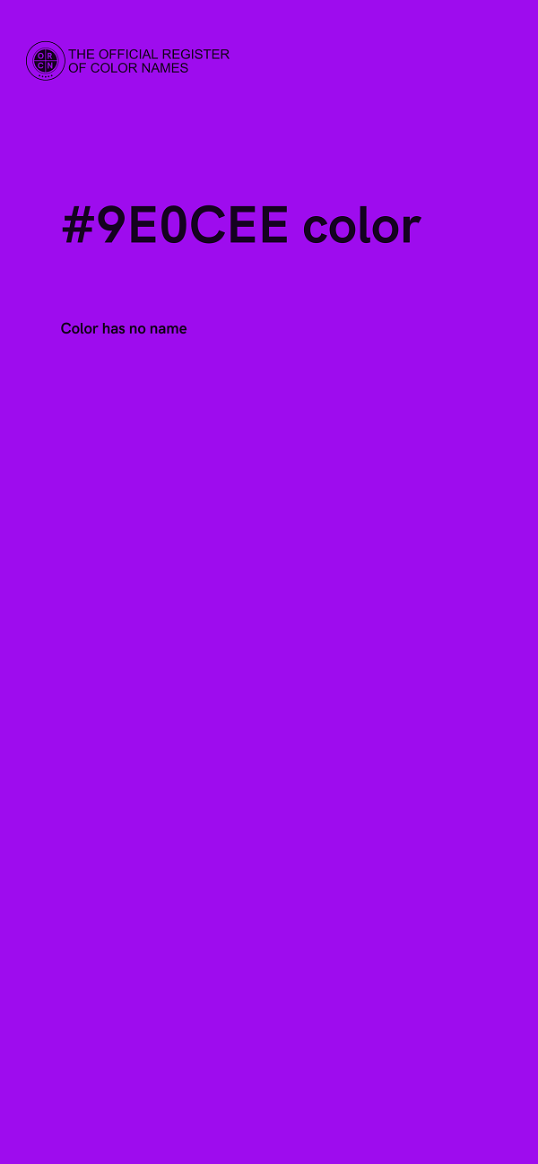 #9E0CEE color image