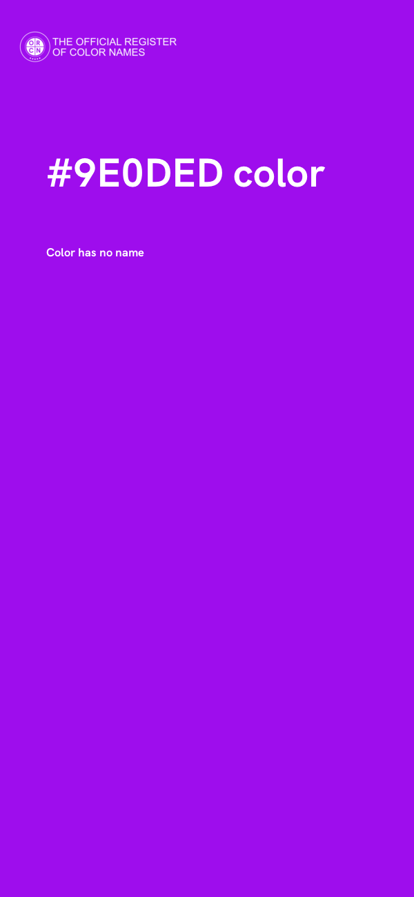 #9E0DED color image