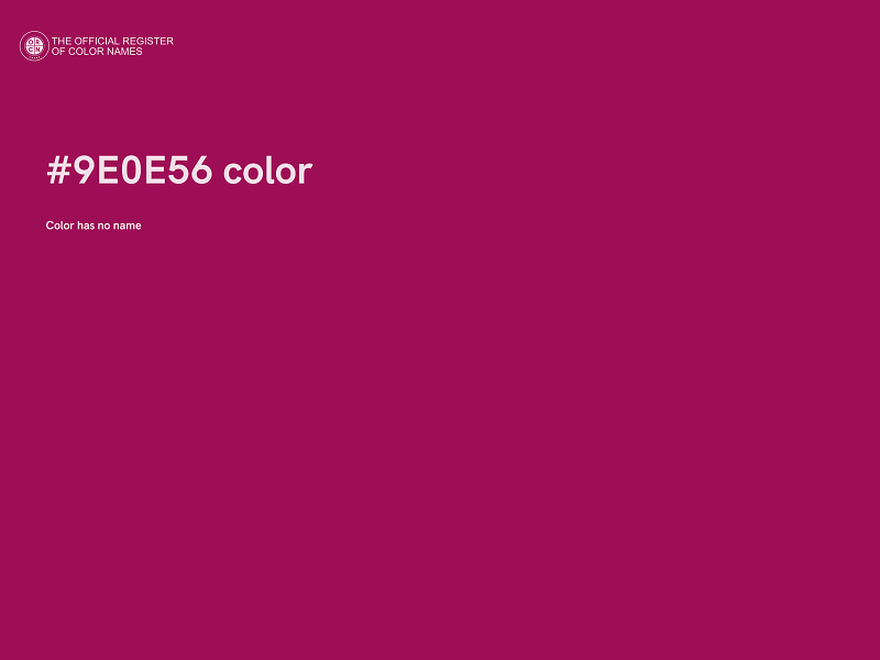 #9E0E56 color image