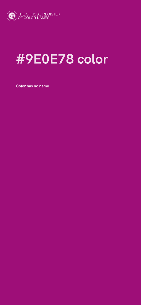 #9E0E78 color image