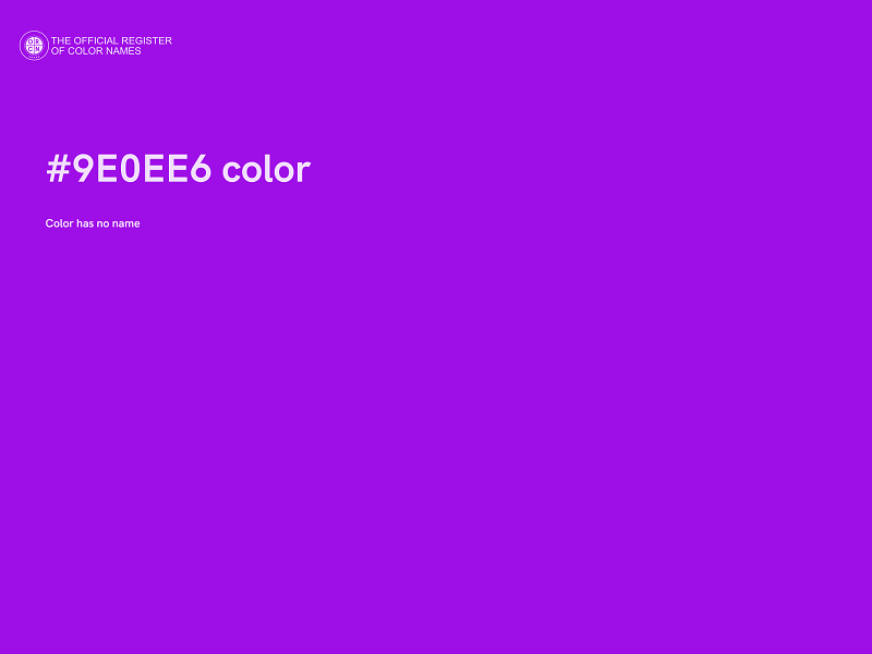 #9E0EE6 color image
