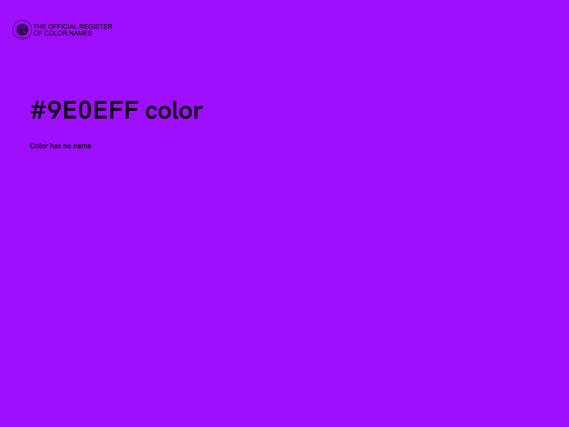 #9E0EFF color image