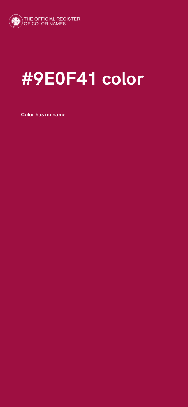#9E0F41 color image
