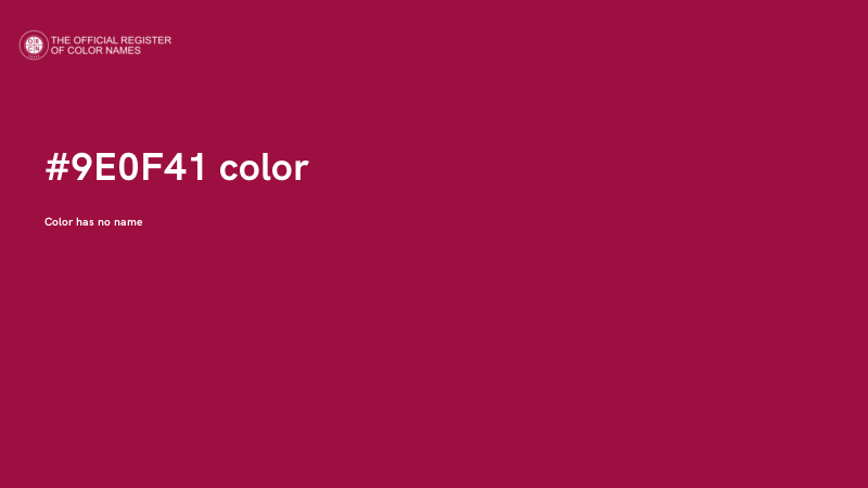 #9E0F41 color image