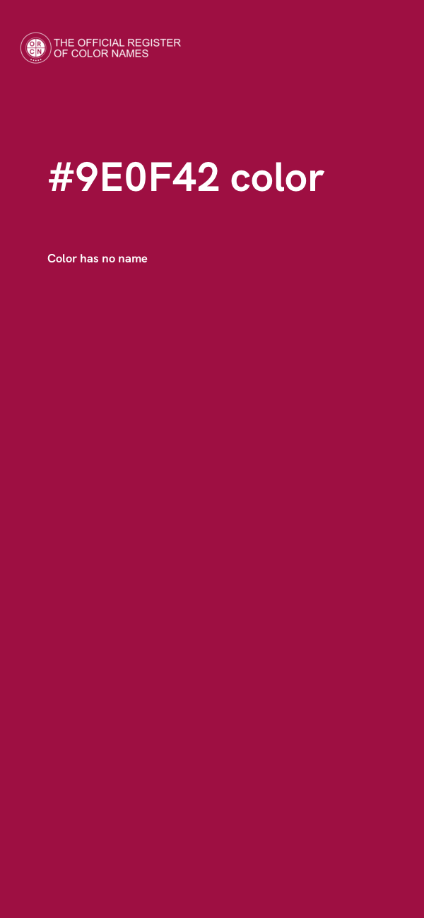 #9E0F42 color image