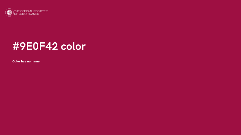 #9E0F42 color image