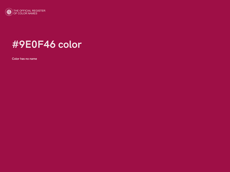 #9E0F46 color image