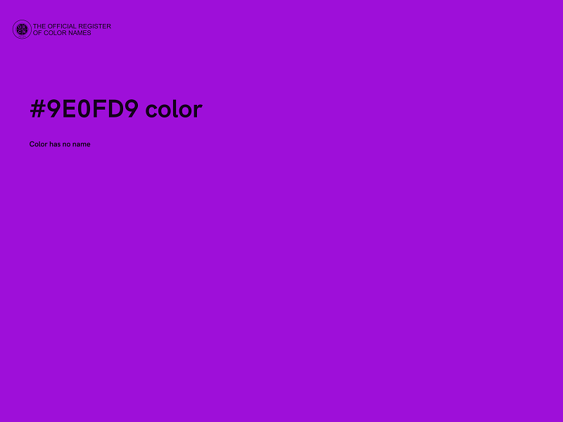 #9E0FD9 color image