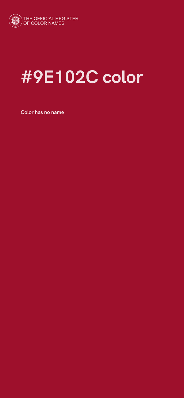 #9E102C color image