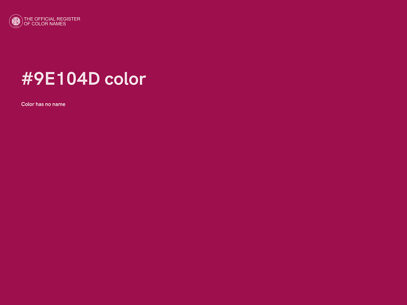 #9E104D color image