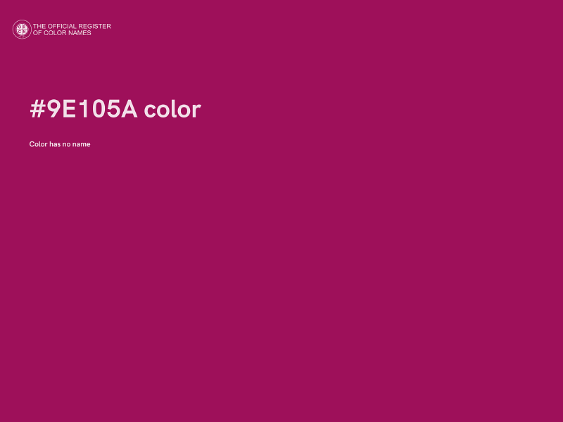 #9E105A color image