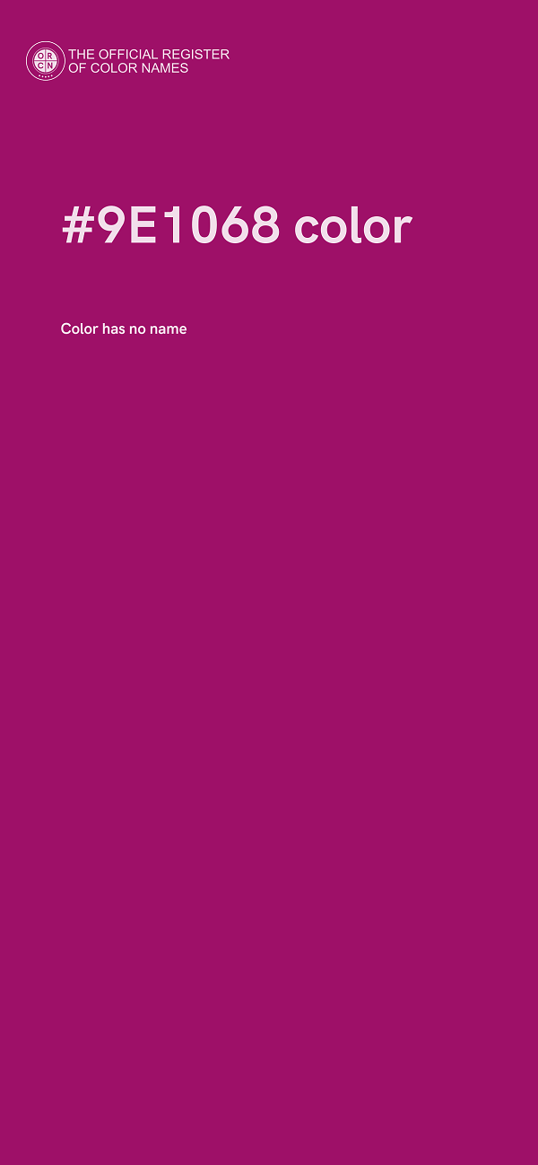 #9E1068 color image