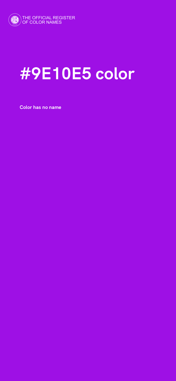 #9E10E5 color image