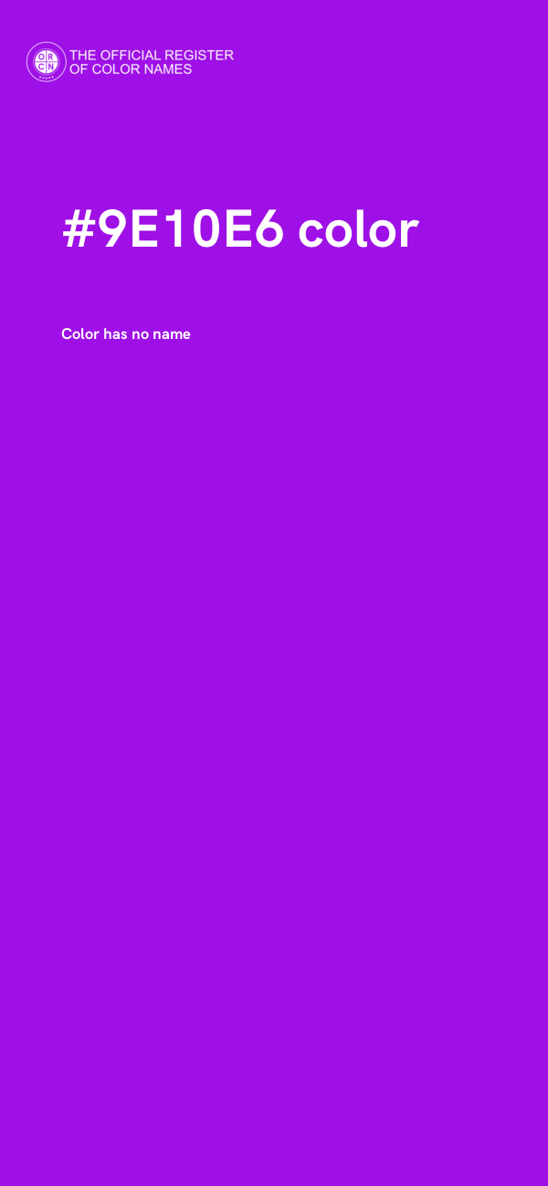 #9E10E6 color image