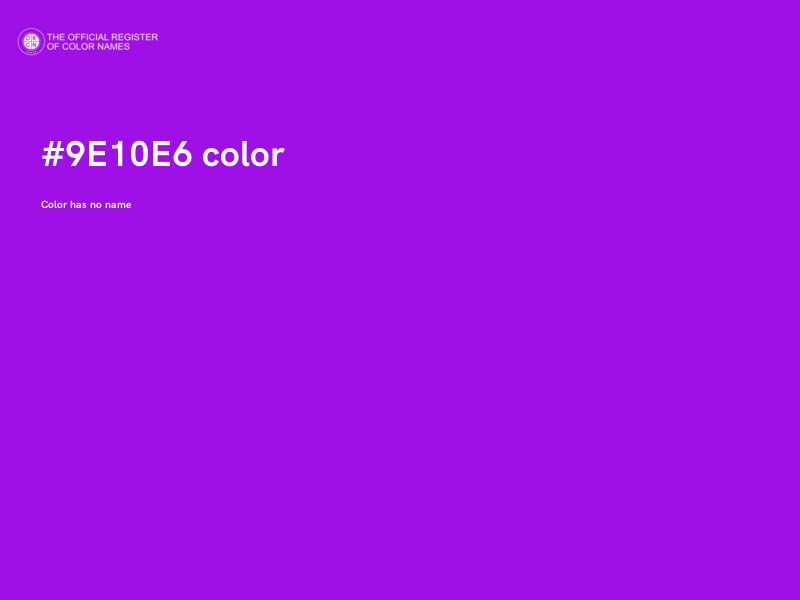 #9E10E6 color image