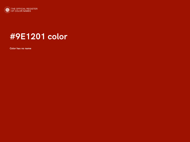 #9E1201 color image