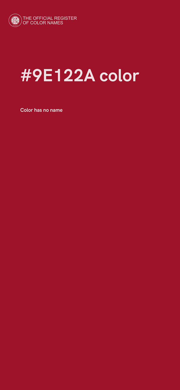 #9E122A color image