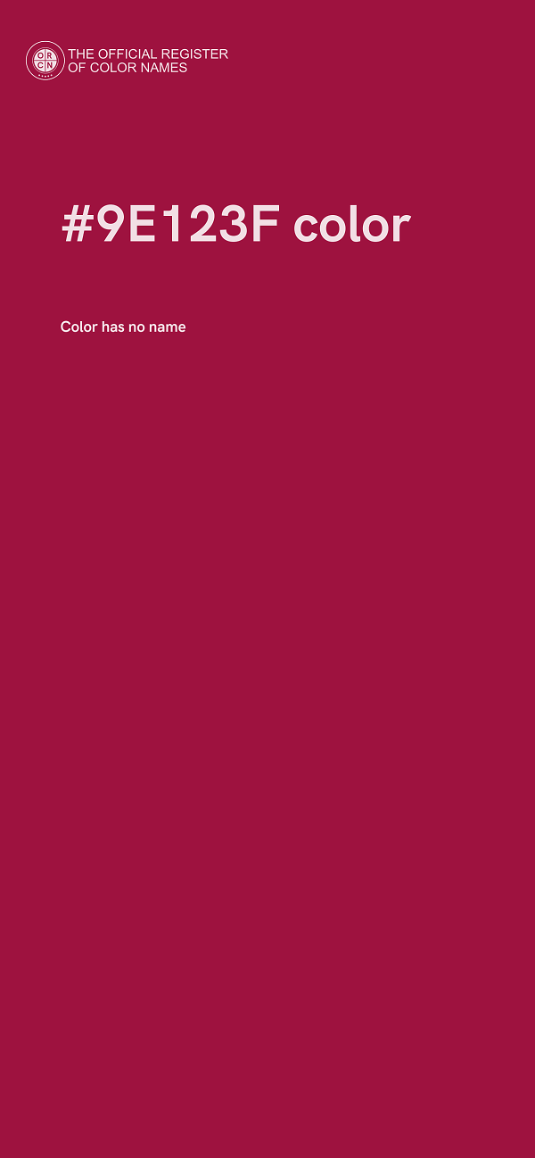 #9E123F color image