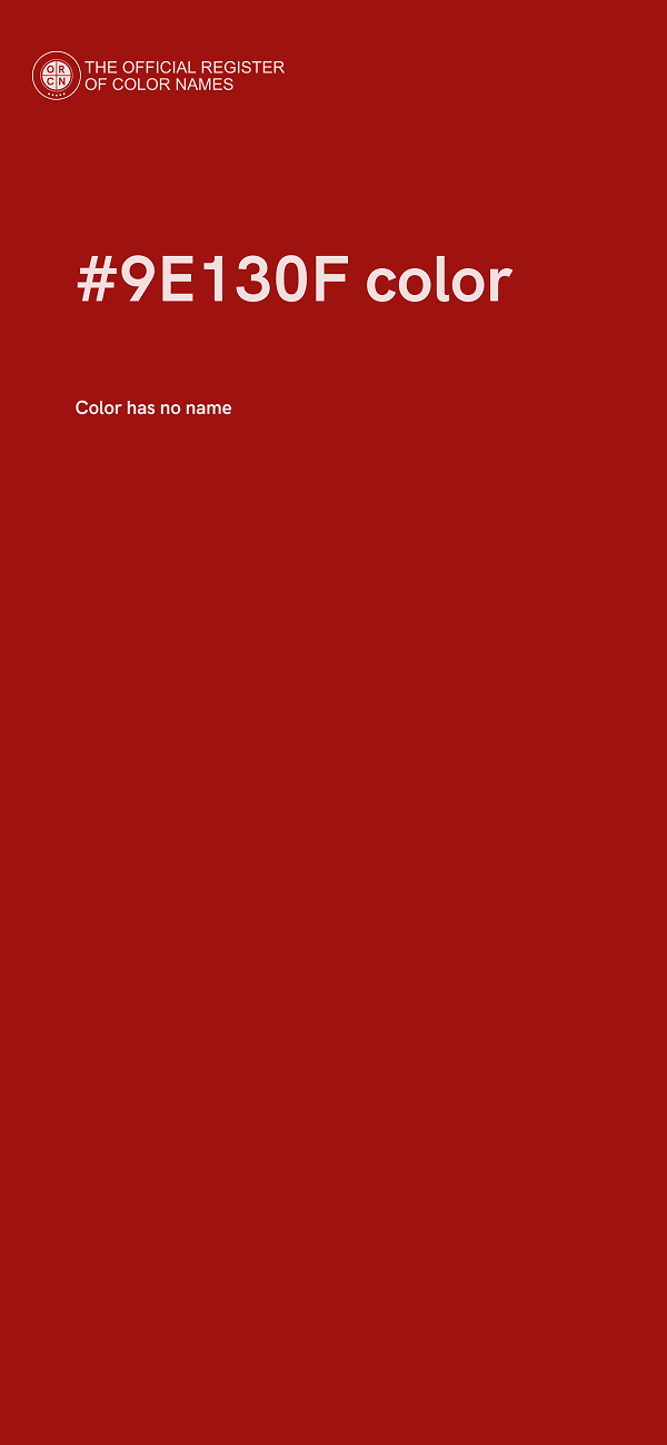 #9E130F color image