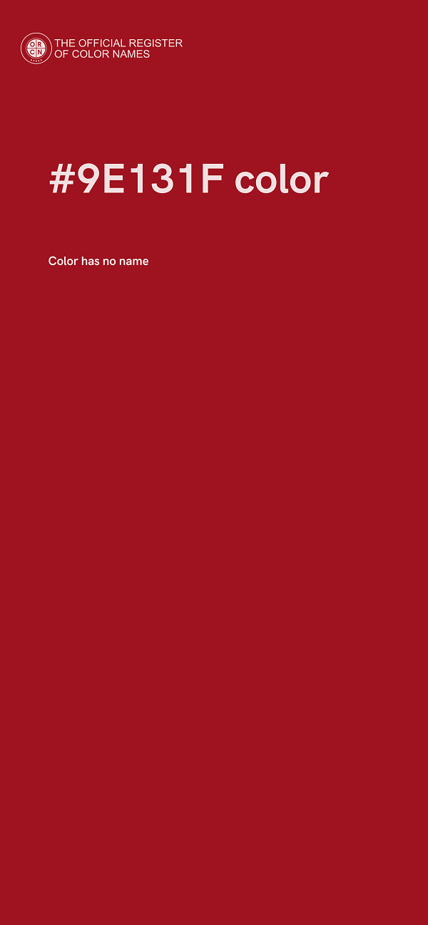 #9E131F color image