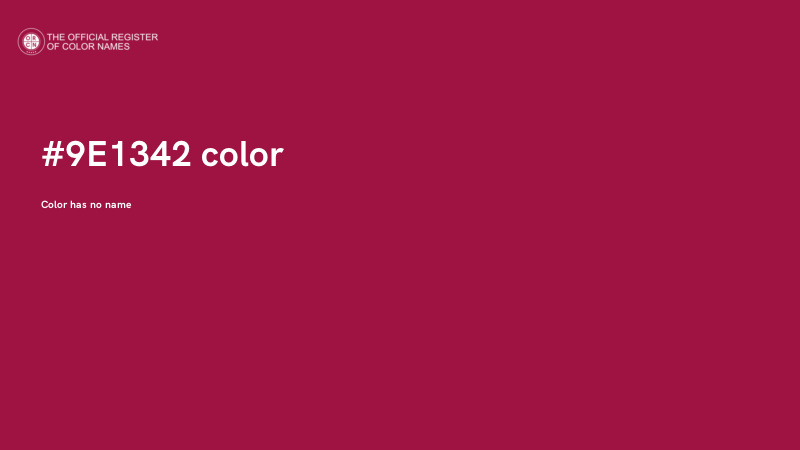 #9E1342 color image