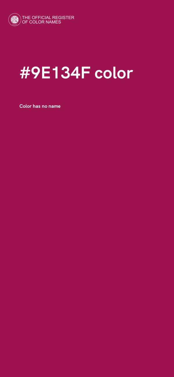 #9E134F color image