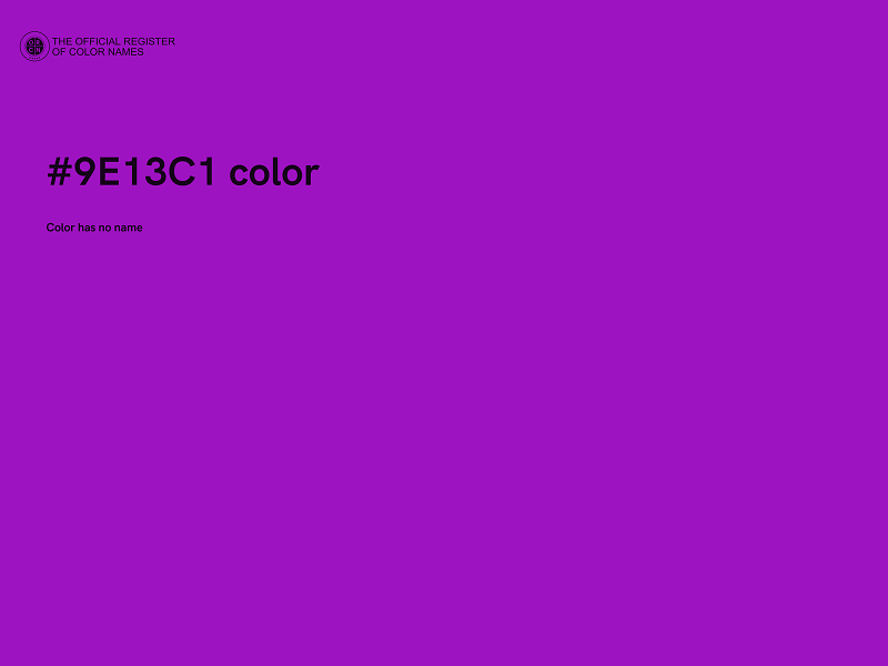 #9E13C1 color image