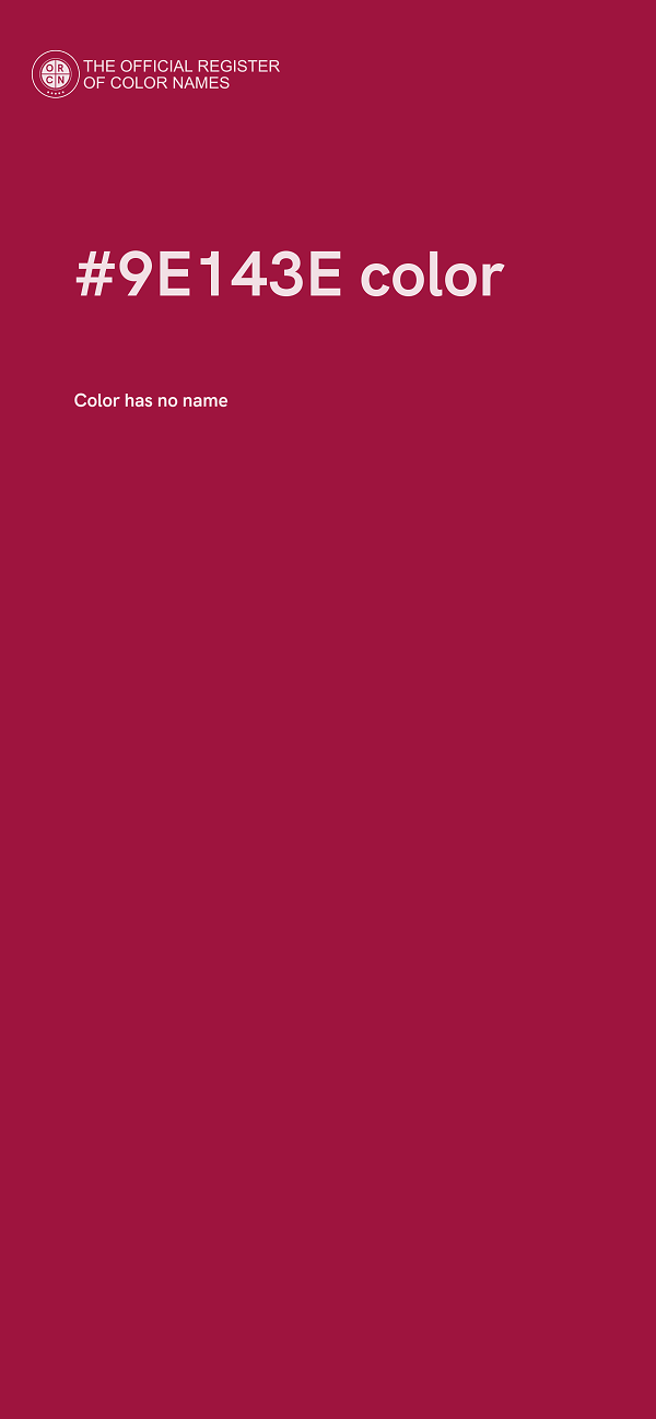 #9E143E color image