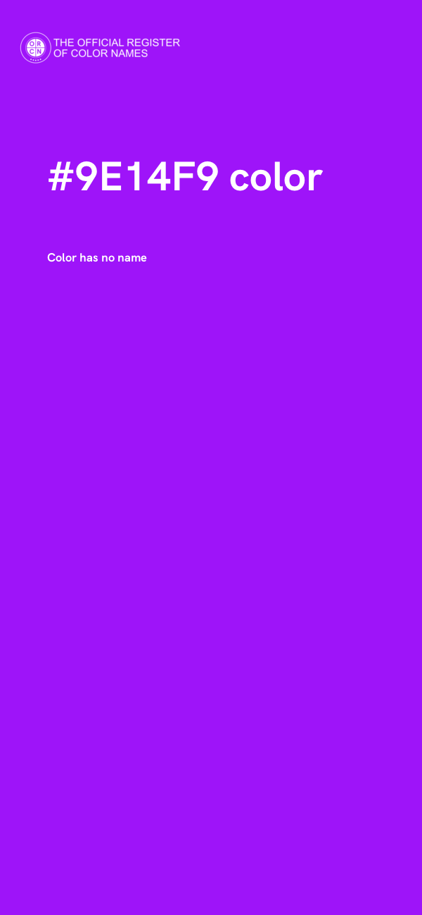 #9E14F9 color image